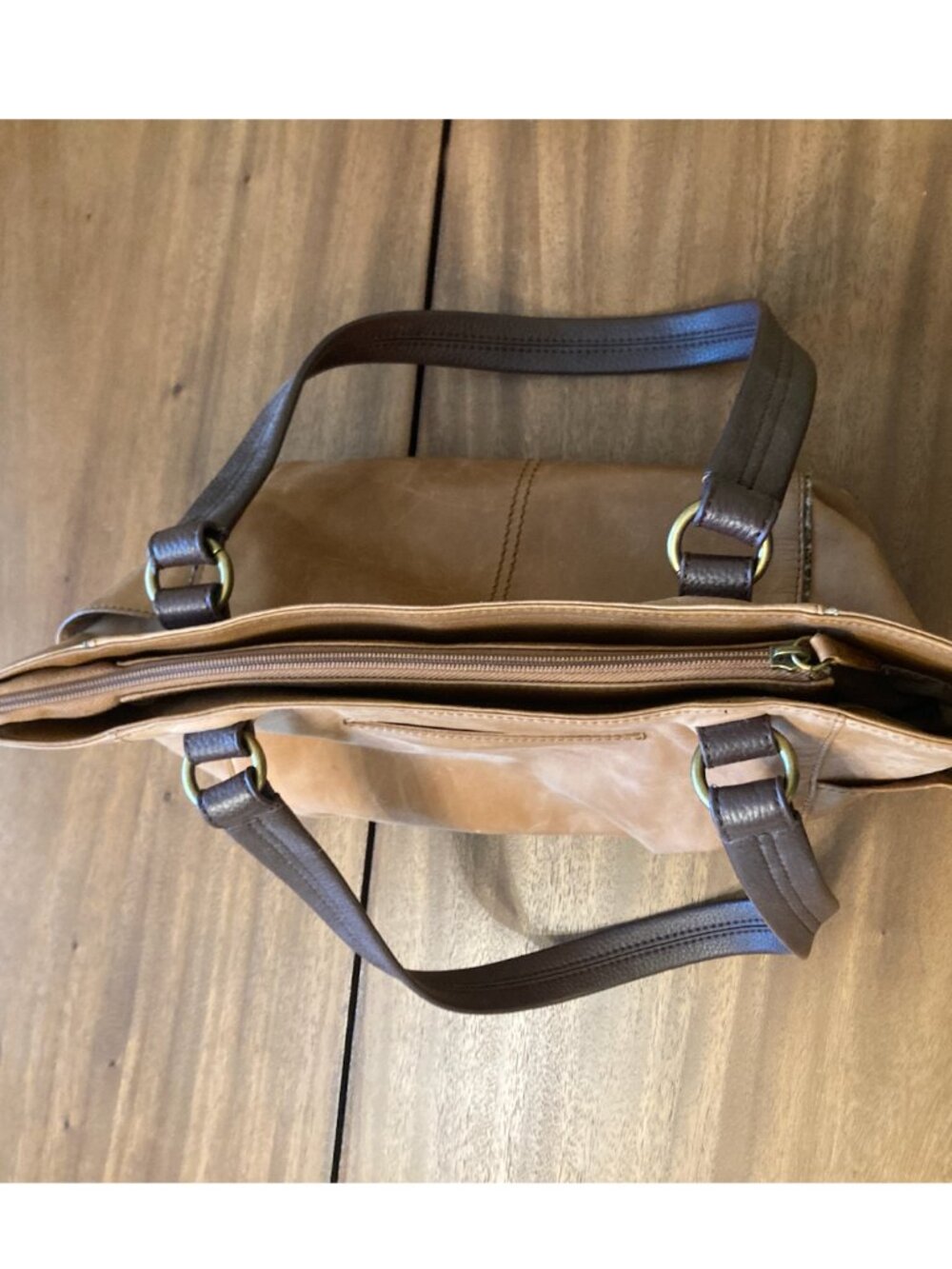 The Sak / Ashby Leather Satchel Bag / Brown / - Picture 13 of 15